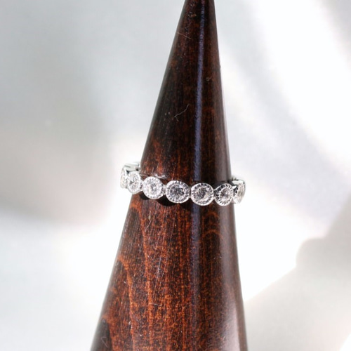 Pt900 ダイヤモンド・ハーフエタニティリング type6 指輪・リング