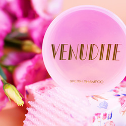[Venudite Cosmetics] 玫瑰蜂蜜粉撲刷具清潔皂組 (附專利潔刷墊) 第2張的照片