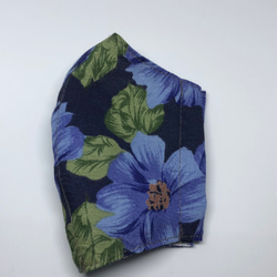 【送料無料】夏用 花柄の立体マスク　2枚セット（接触涼感ガーゼ、メッシュ） 2枚目の画像