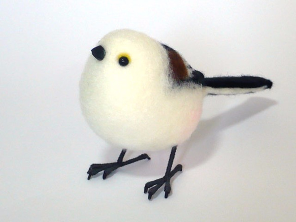 高品質の人気 ハンドメイド♪羊毛フェルト シマエナガ・セキセイインコ ミニ 羊毛フェルト