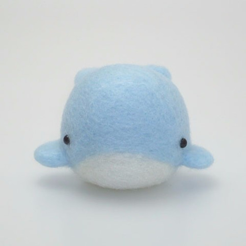 水の生き物 No.01 くじら 羊毛フェルト おもにとり 通販 2397712