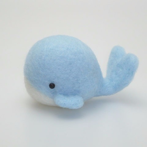 水の生き物 No.01 くじら 羊毛フェルト おもにとり 通販 2397712