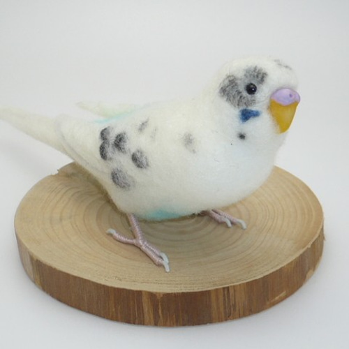 マダムインコ 羊毛フェルト ハンドメイド セキセイインコとオカメインコ
