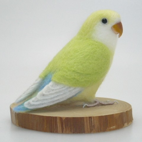 オーダー品] コザクラインコ クリームゴールデン ／ 羊毛フェルト