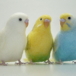 羊毛フェルト。インコ。オーダーNo.25 羊毛フェルトのインコ | iichi 日々の暮らしを心地よくする