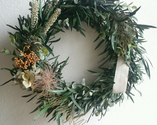 1.ユーカリ丸リース ユーカリのラウンドリース | Honey Garden/ハニーガーデン | 三越