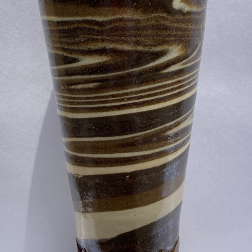 ビアグラス】【送料無料】マーブル模様 3種 土物 手作陶芸 世界で