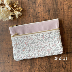 Mサイズ 母子手帳ケース B6 ポーチ リバティ タナローン メドウ