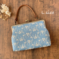 COACH がま口 ケース シグネチャー 花柄刺繍 ラベンダー レア Lサイズ A5 がま口 母子手帳ケース 大容量 花柄 刺繍 アンティーク