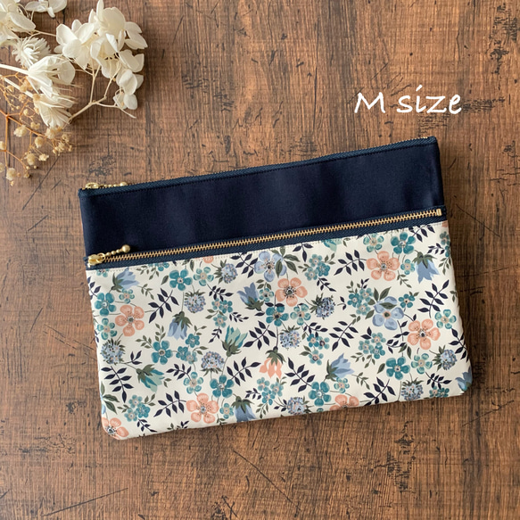 【未使用】ADMJ ダービーラックス バンダナ柄 フラットポーチ 2個セット 未使用】ADMJ ダービーラックス バンダナ柄 フラットポーチ 2個セット