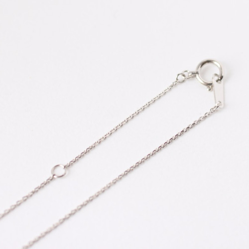 美品★K10 WG ネックレス ペンダント スクエア K10WG スクエア・ダイヤモンドネックレス ネックレス
