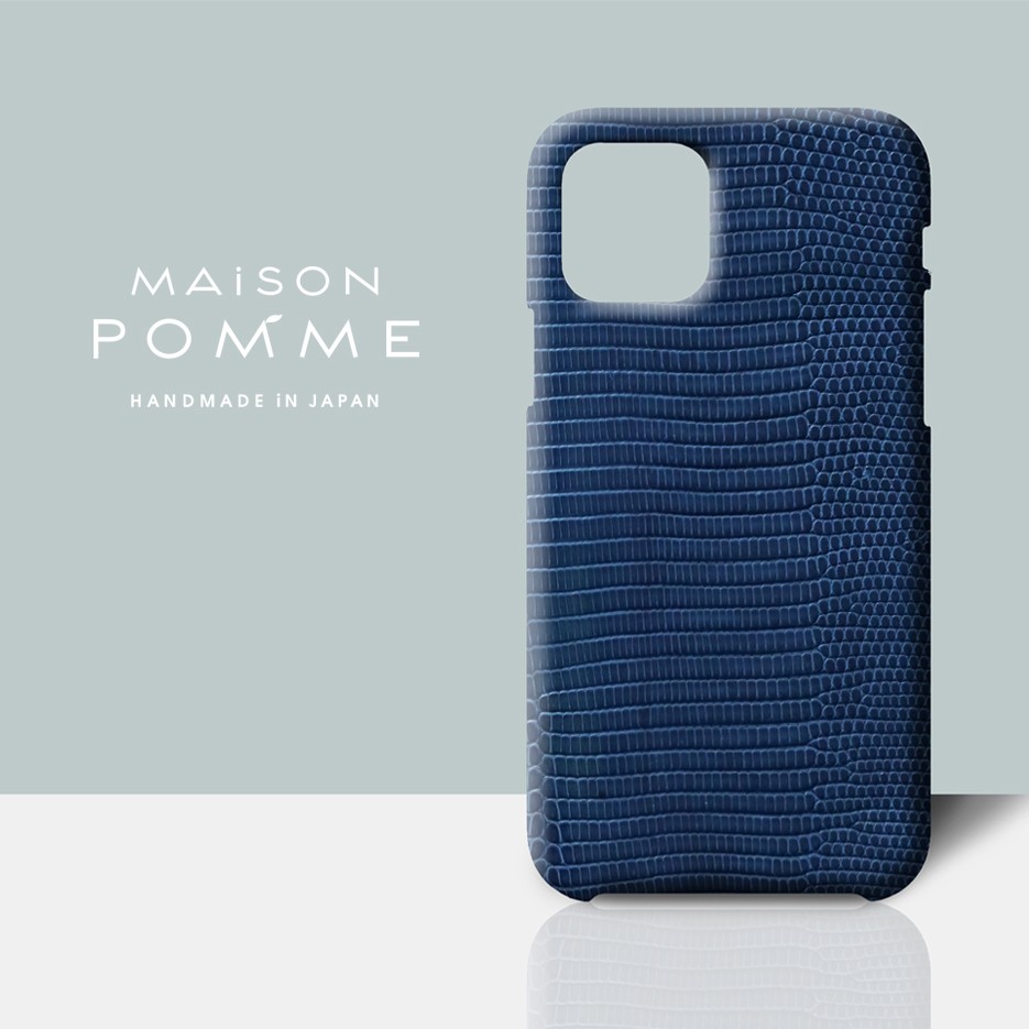 リザード iPhone用 ケース【スモークブルー】iPhone対応 受注生産