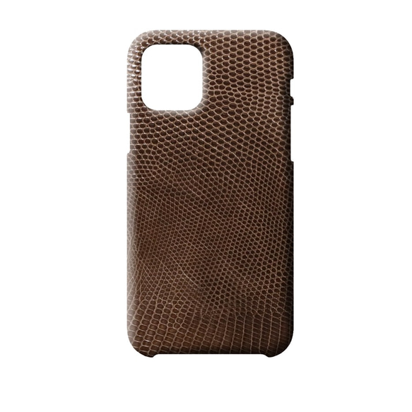 リザード iPhone用 ケース【モカブラウン】iPhone各種対応 受注生産 受注生産 Cut Type