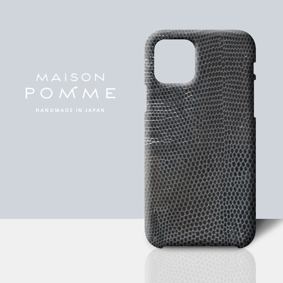 リザード iPhone用 ケース【ミドルグレー】iPhone各種対応 受注生産 11,360円