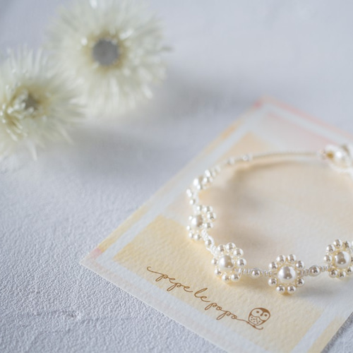 WISP K10 ブレスレット エナメル お花 wisp ウィスプ K10 お花