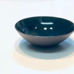 中鉢　φ16センチ　青色✖️茶色 3枚目の画像