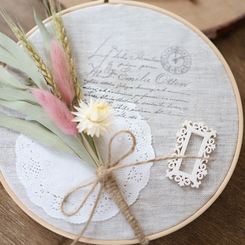 刺繍枠＊ドライフラワーアレンジ ドライフラワー Coco fleur 通販