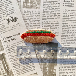食べ物の刺繍ワッペン　シール　カレー　オムライス　目玉焼き　ホットドッグ　パンケーキ 5枚目の画像