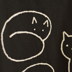 ねこどもえ Tee/Bk 2枚目の画像