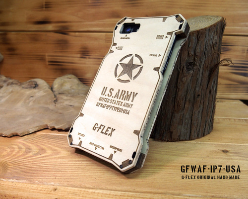 iPhone SE ウッドケース iPhone SE3/SE2/7 U.S ARMY ミリタリー 米軍