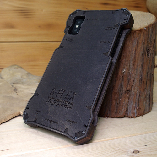 米軍　木製ケース iPhone X / XS ウッドケース ミリタリー U.S.ARMY 米軍仕様 木製 木の
