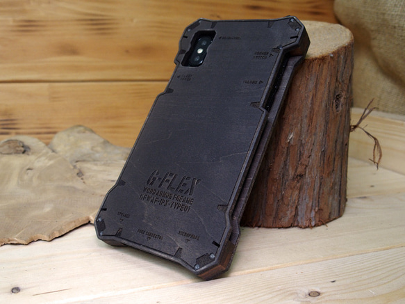 米軍　木製ケース iPhone X / XS ウッドケース ミリタリー U.S.ARMY 米軍仕様 木製