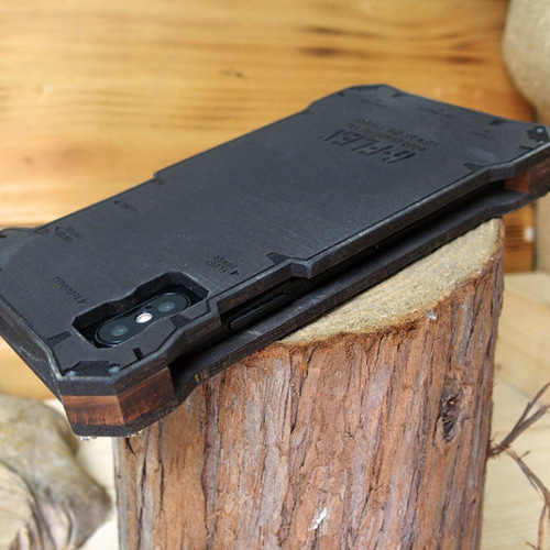 iPhone X / XS ウッドケース ミリタリー U.S.ARMY 米軍仕様 木製 木の