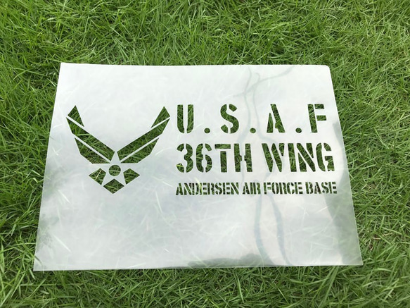 ステンシルプレート　オーダー制 オーダーステンシルプレート(吹き付け板) Sサイズ | 鉄板 アルミ