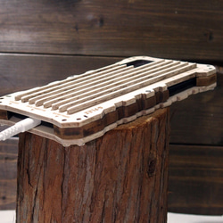 iPhone11 ウッドケース 耐衝撃 ミリタリー  タイプ2 カスタム ハンドメイド  木製 木のケース ナチュラル 4枚目の画像