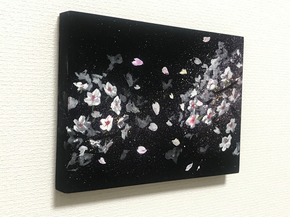 原画「夜桜」A5サイズ 2枚目の画像