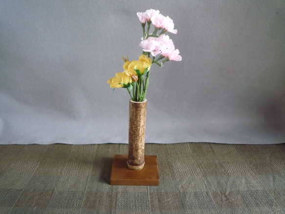 Amazon.co.jp: ORFOFE 3個 竹 花瓶 竹 花 ポット 小 竹 植物