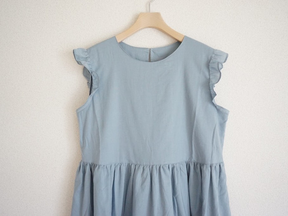 ★樣品銷售★littlegenne夏季連衣裙38淡藍色 第5張的照片