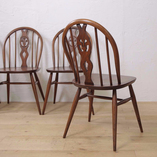 イギリスヴィンテージ家具 ERCOL シスルバック アーコールチェア4脚