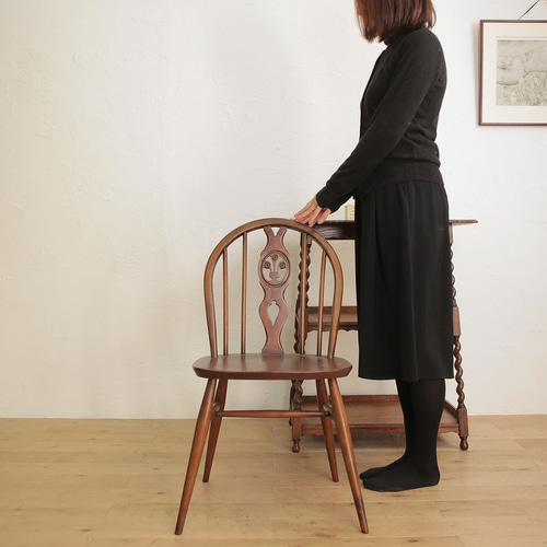 1957-70年代 英国製 ERCOL シスルバックチェア アームレスチェア 2