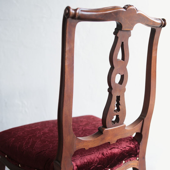 [フレンチティーチェア]フランスアンティーク家具かわいらしい猫足の椅子1001 6枚目の画像