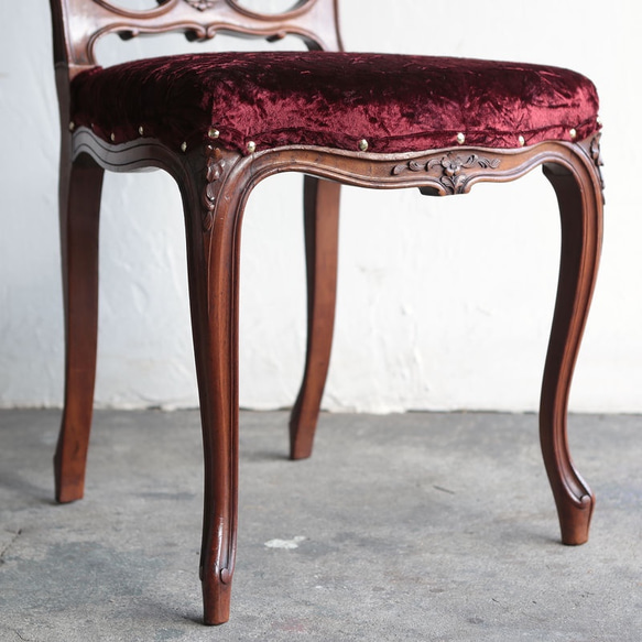 [フレンチティーチェア]フランスアンティーク家具かわいらしい猫足の椅子1001 9枚目の画像