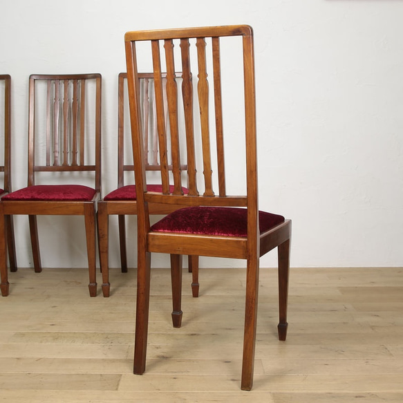 【最終値下！】イギリスアンティーク家具 マホガニーダイニングチェア ジョージアンスタイルの食卓椅子1077 4枚目の画像