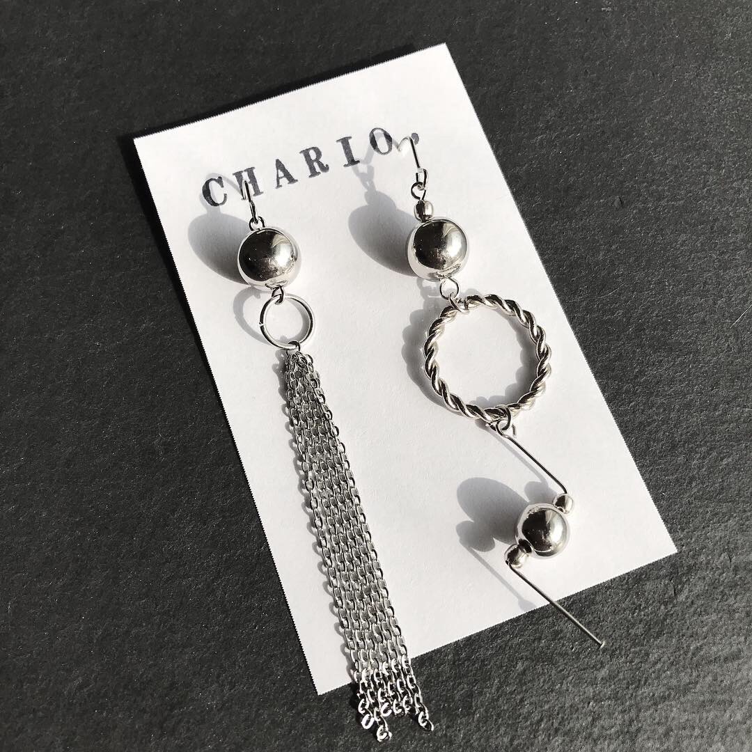 只今送料無料※silver No.6 ピアス（スタッド・一粒） Chario 通販  