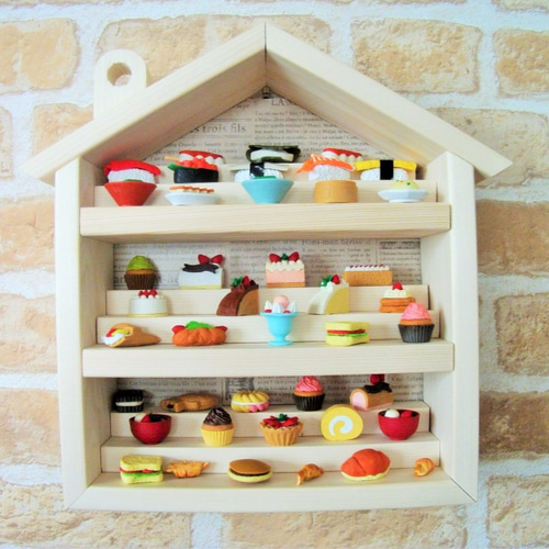 3点セット♪木のスタンド＋お家オブジェ＋ぬいぐるみチャーム ハンドメイド アクセサリースタンド ボリス ミッフィー miffy トレイ ウッド