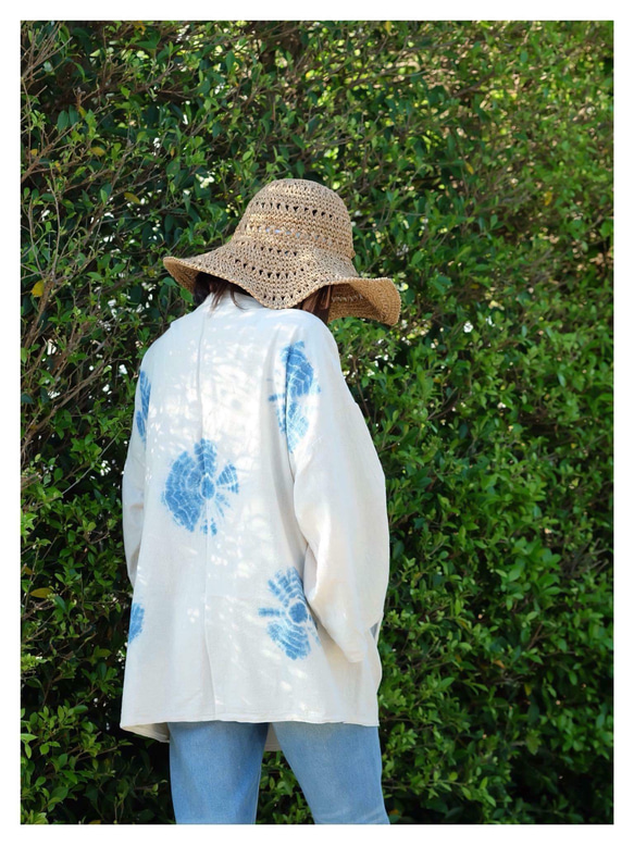 手作りの日本の短いぶら下げ - 日当たりの良い青いモデル 2枚目の画像