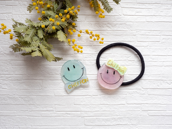 ニコちゃんお名前入りヘアゴム ヘアゴム poco a poco 通販｜Creema  