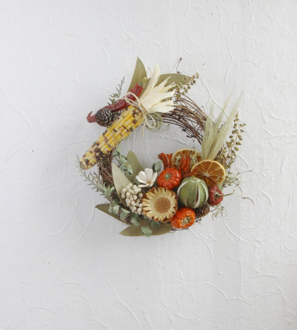 Harvest autumn wreath 5枚目の画像