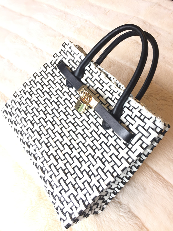 【再販】ラメルヘンテープのカゴバーキン ホワイト 【再販】ラメルヘンテープのカゴバーキン ホワイト ZYX1607780630(12350円)