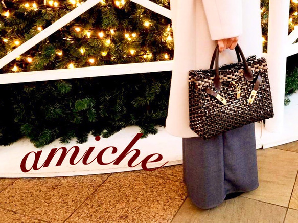 【再販】ラメルヘンテープのカゴバーキン ホワイト 【再販】ラメルヘンテープのカゴバーキン ホワイト ZYX1607780630(12350円)