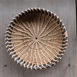 ◆1点限定◆ナチュラルインテリア＊かご・小物入れ　（2色使い） 2枚目の画像