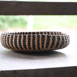 ◆1点限定◆ナチュラルインテリア＊かご・小物入れ　（2色使い） 3枚目の画像