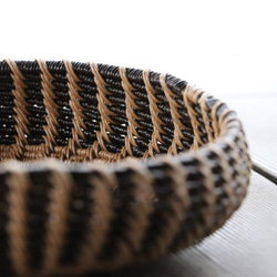 ◆1点限定◆ナチュラルインテリア＊かご・小物入れ　（2色使い） 5枚目の画像