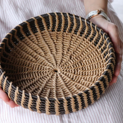 ◆1点限定◆ナチュラルインテリア＊かご・小物入れ　（2色使い） 6枚目の画像