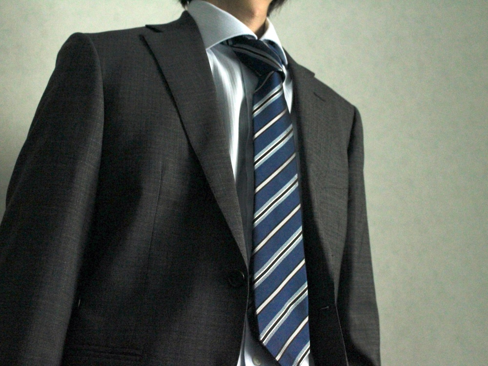 トラディショナルストライプ　ネイビー　　 kk5c