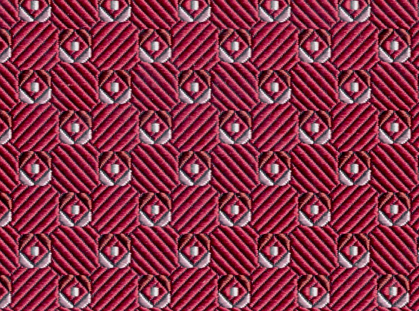 さりげないおしゃれ  小紋柄ネクタイ　レッド　　　kk8b